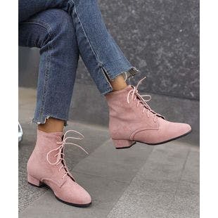BUTITI Pink Lace-Up Ankle Boot - Women | Best Price and Reviews | Zulily