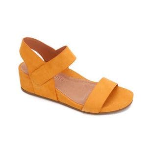 Gentle Souls Sorbet Two-Band Gisele Leather Wedge Sandal - Women | Best Price and Reviews | Zulily