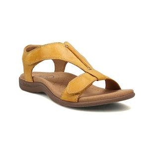 NANIYA Yellow Center-Seam T-Strap Sandal - Women | Best Price and Reviews | Zulily