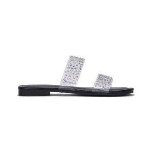 Cape Robbin Black Stud-Accent Double-Strap Sandal - Women | Best Price and Reviews | Zulily