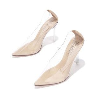 Cape Robbin Beige & Clear Point-Toe Pump - Women | Best Price and Reviews | Zulily