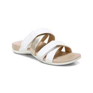 Vionic White Crinkle Hadlie Leather Sandal - Women | Best Price and Reviews | Zulily