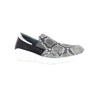 NAOT Gray & Black Snake-Embossed Titan Apollo Leather Slip-On Sneaker - Women | Best Price and Reviews | Zulily