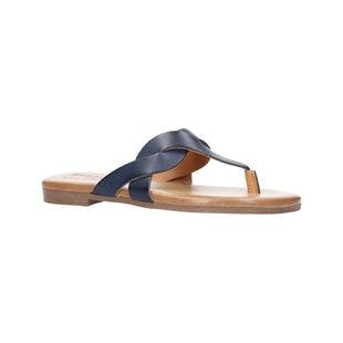 Easy Street Navy Woven-Strap Abriana Sandal - Women | Best Price and Reviews | Zulily
