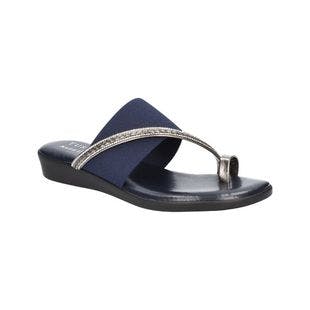 Easy Street Navy Gore Jewel-Accent Amedea Sandal - Women | Best Price and Reviews | Zulily