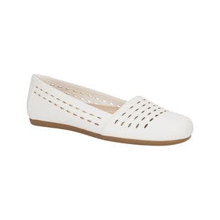 Easy Street White Perforated Isha Ballet Flat - Women | Best Price and Reviews | Zulily