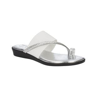 Easy Street White Gore Jewel-Accent Amedea Sandal - Women | Best Price and Reviews | Zulily