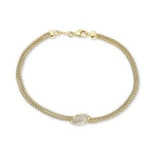 Macy's Diamond Cluster Bracelet (1/5 ct. t.w.) in 14k Gold & Reviews - Bracelets - Jewelry & Watches - Macy's