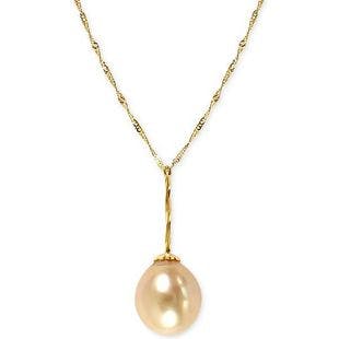 EFFY Collection EFFY® Golden South Sea Pearl (11mm) Necklace in 14k Gold & Reviews - Necklaces  - Jewelry & Watches - Macy's