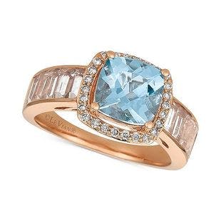 Le Vian Multi-Gemstone (2-5/8 ct. t.w.) & Diamond (1/6 ct. t.w.) Ring in 14k Rose Gold & Reviews - Rings - Jewelry & Watches - Macy's