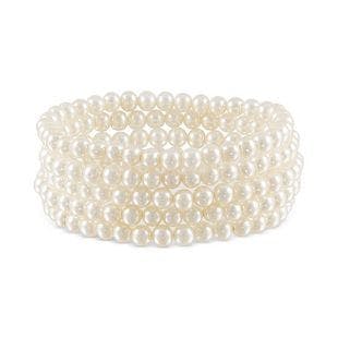 Macy's 5-Pc. Set Cultured Freshwater Pearl (5-1/2mm) Stretch Bracelets & Reviews - Jewelry & Watches - Macy's