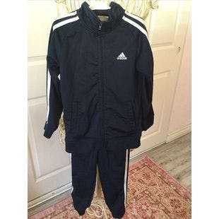 Adidas Boys' 2-Piece Set Tricot Jacket and Pants Sweat Top Blue Size 7 | Ebay