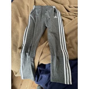 Boys adidas Gray Black Three Stripe Joggers Pants Size Medium 10 - 12 for sale online | eBay
