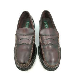 NEW Kids Bass Penny Loafers Antaries Burgundy Leather Shoes-Boys Sz 4 Medium | Ebay