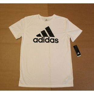 Adidas Boy's Clima Performance Logo T-Shirt AB3 White AA6062 Size XL | Ebay