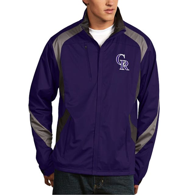 Men's Colorado Rockies Antigua Purple Tempest Full-Zip Jacket | MLB Shop