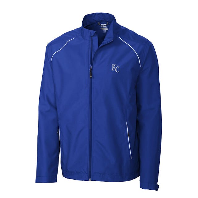 Men's Kansas City Royals Cutter & Buck Royal Beacon WeatherTec Full-Zip Jacket | MLB Shop