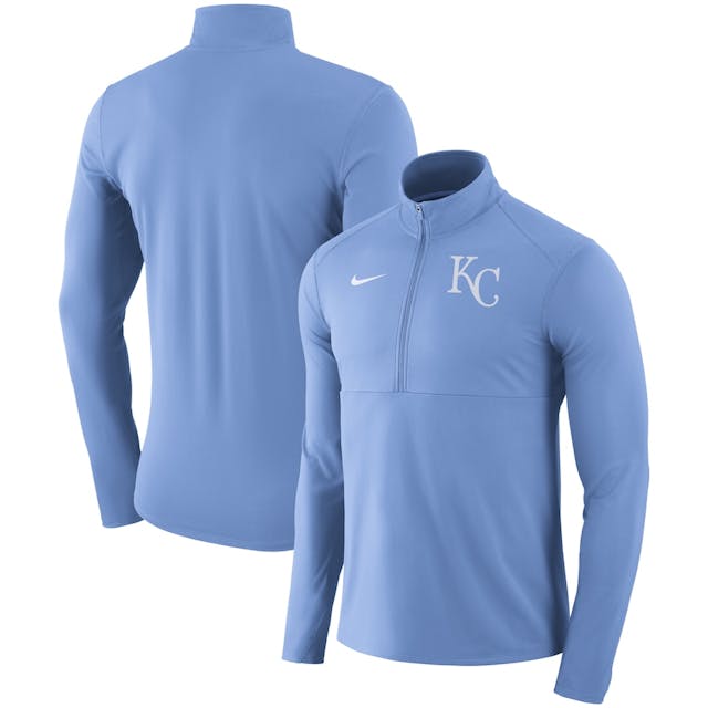 Men's Kansas City Royals Nike Light Blue Dry Element Half-Zip Performance Pullover | MLB Shop