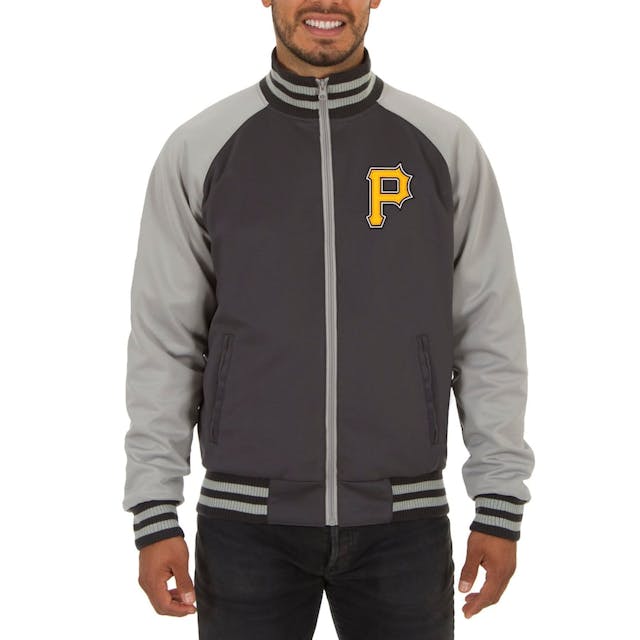 Men's Pittsburgh Pirates JH Design Gray Reversible Track Jacket | MLB Shop