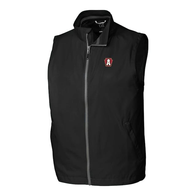 Men's Altoona Curve Cutter & Buck Black Nine Iron Full-Zip Vest | MLB Shop