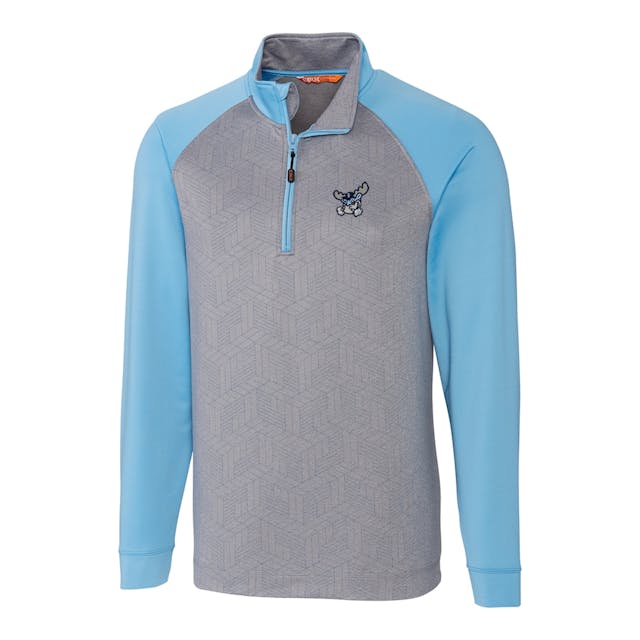 Men's Wilmington Blue Rocks Cutter & Buck Light Blue/Gray All-Star Printed Half-Zip Jacket | MLB Shop