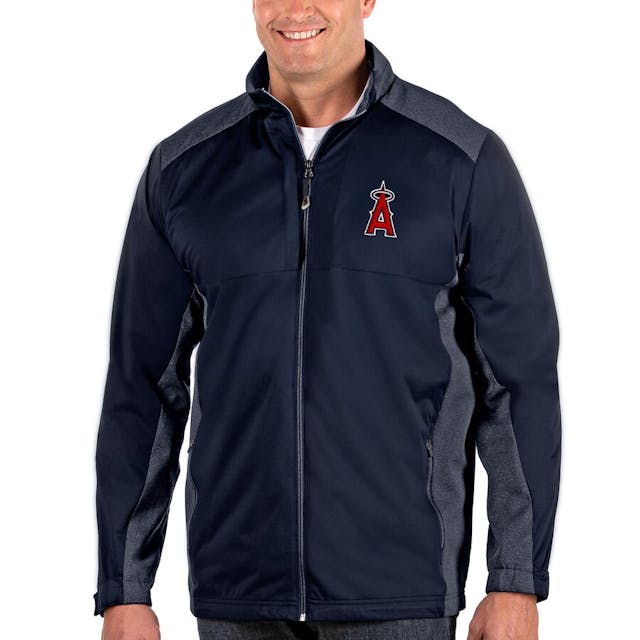 Men's Los Angeles Angels Antigua Navy Revolve Big & Tall Full-Zip Jacket | MLB Shop