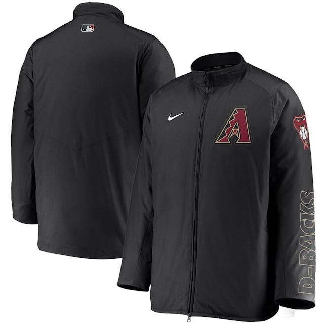 Men's Arizona Diamondbacks Nike Black Authentic Collection Team Dugout Full-Zip Jacket | MLB Shop