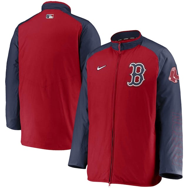 Men's Boston Red Sox Nike Red/Navy Authentic Collection Dugout Full-Zip Jacket | MLB Shop
