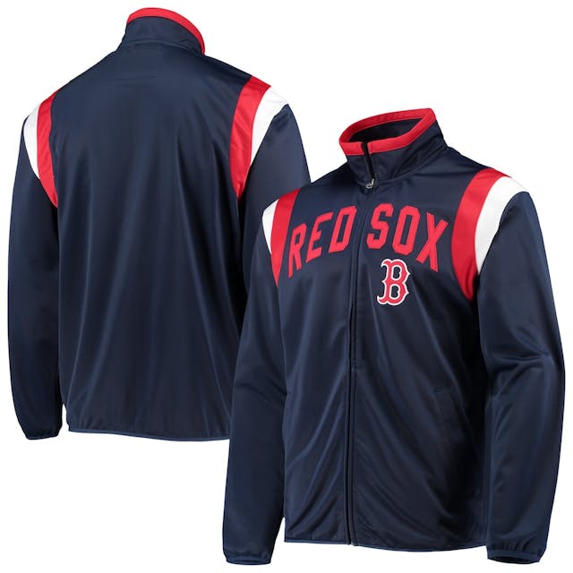 Men's Boston Red Sox G-III Sports by Carl Banks Navy Post Up Full-Zip Track Jacket | MLB Shop