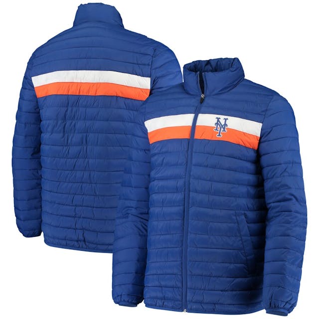 Men's New York Mets G-III Sports by Carl Banks Royal Yard Line Quilted Full-Zip Jacket | MLB Shop
