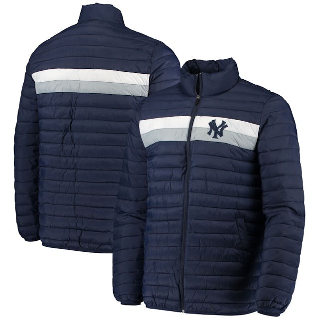 Men's New York Yankees G-III Sports by Carl Banks Navy Yard Line Quilted Full-Zip Jacket | MLB Shop