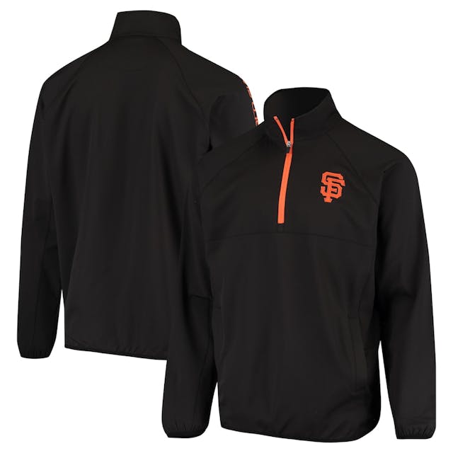 Men's San Francisco Giants G-III Sports by Carl Banks Black Flexibility Half-Zip Pullover Jacket | MLB Shop
