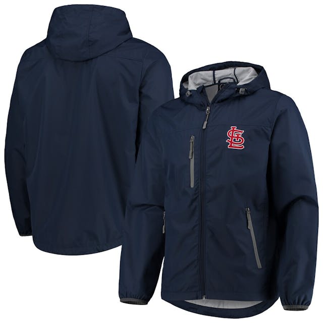 Men's St. Louis Cardinals G-III Sports by Carl Banks Navy Double Play Lightweight Hoodie Jacket | MLB Shop