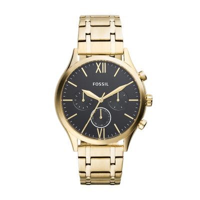 Fossil Fenmore Midsize Multifunction Gold-Tone Stainless Steel Watch