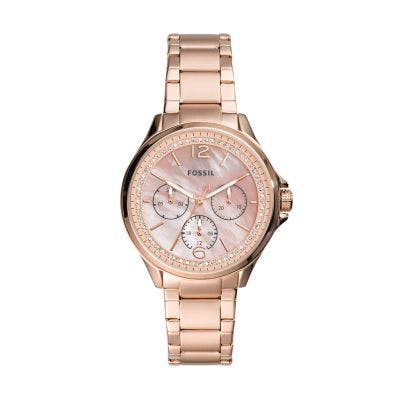 Fossil Sadie Multifunction Rose Gold-Tone Stainless Steel Watch