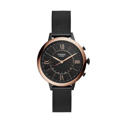 Fossil Hybrid Smartwatch Jacqueline Black Stainless Steel