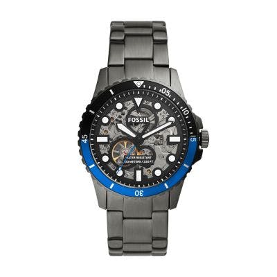 Fossil FB-01 Automatic Smoke Stainless Steel Watch