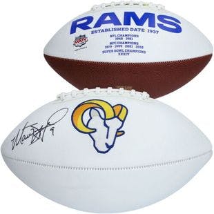 Matthew Stafford Los Angeles Rams Autographed White Panel Football  | eBay