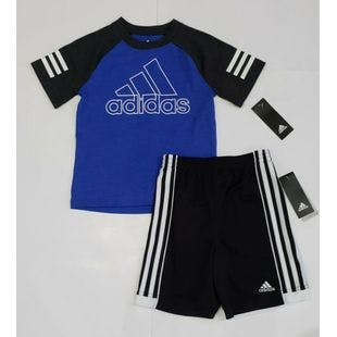 Boy's ADIDAS NIKE Shirt & Shorts Athletic Set Blue & Black Size 5: MSRP $46.00 | Ebay