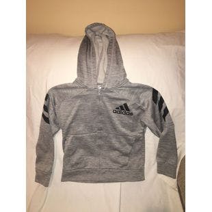 Adidas Boys Size 8 Gray / Black Athletic Jacket | Ebay