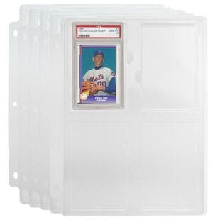 PSA Graded Card Holders Slab Binder Page Sturdy Pro Baseball Storage, Choose QTY  | eBay
