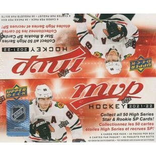 2021-22 Upper Deck MVP Hockey sealed retail box 36 packs of 6 cards 53334967075 | eBay
