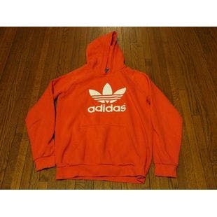 Boys' Adidas Originals Adicolor Trefoil Red Pullover Hoodie AB2195 sz XL 15-16 | Ebay