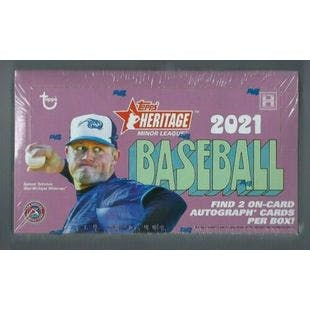 2021 Topps Heritage Minor League Hobby Baseball Factory Sealed Box   | eBay