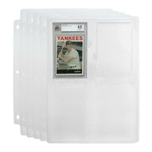 Beckett Graded Card Holders Slab Binder Page Sturdy Baseball Storage, Choose QTY  | eBay