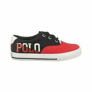 Polo Ralph Lauren Boys' Vaughn II Sneaker Big Kid Size 5 Navy/Red/White | Ebay