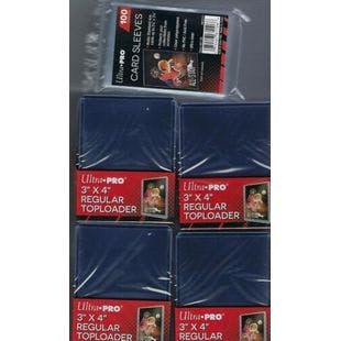 100 Ultra Pro 3x4 Sports Card Toploaders And 100 Ultra Pro Sleeves  | eBay