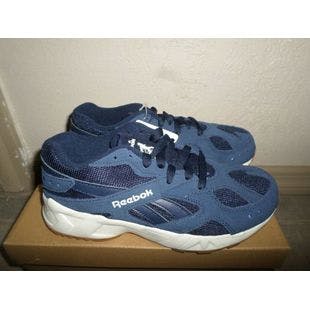 Boys Reebok Aztrek 93 Sneaker Running Shoes Navy Blue US Size 4 M | Ebay