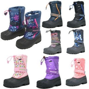 Big Kids Boys Girls Toddles Snow Boots Insulated Winter Mid Calf Ski Boot | Ebay