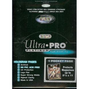 (100) Ultra Pro 8 1/2 x 11" Magazine Size 1 Pocket Pages   | eBay